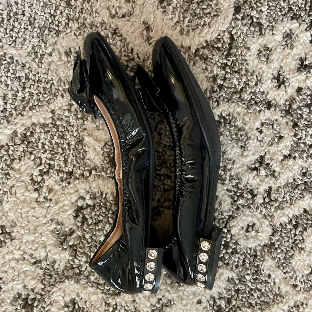 Miu Miu Prada Black Patent Leather Ballet Flats - size 39 - Excellent condition!